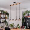 Ripoll Hanglamp, Kogellampje, Hanglamp Natuurlijke kleuren, Zwart, 4-lichts
