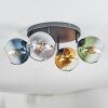 Koyoto Plafondlamp, Kogellampje Blauw, Goud, Groen, Duidelijk, Rookkleurig, 4-lichts