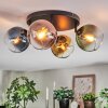 Koyoto Plafondlamp, Kogellampje Blauw, Goud, Groen, Duidelijk, Koperkleurig, 4-lichts