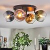 Koyoto Plafondlamp, Kogellampje Blauw, Goud, Groen, Duidelijk, Koperkleurig, 4-lichts