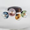 Koyoto Plafondlamp, Kogellampje Blauw, Goud, Groen, Duidelijk, Koperkleurig, 4-lichts