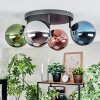 Gastor Plafondlamp, Kogellampje Blauw, Chroom, Groen, Koperkleurig, Rookkleurig, 4-lichts