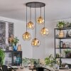 Ripoll Hanglamp, Kogellampje, Hanglamp Goud, Zwart, 5-lichts
