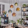 Koyoto Hanglamp, Kogellampje, Hanglamp Goud, Zwart, 5-lichts