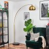 Baloca Staande lamp, Booglampen Messing, Zwart, Wit, 1-licht