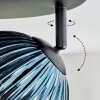 Koyoto Plafondlamp, Kogellampje Blauw, Goud, Groen, Koperkleurig, 4-lichts