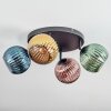 Koyoto Plafondlamp, Kogellampje Blauw, Goud, Groen, Koperkleurig, 4-lichts