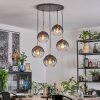 Koyoto Hanglamp, Kogellampje, Hanglamp Goud, Zwart, 5-lichts
