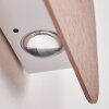 Homad Muurlamp LED Roségoud, Wit, 1-licht