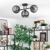 Koyoto Plafondlamp, Kogellampje Rookkleurig, 3-lichts