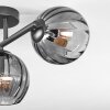 Koyoto Plafondlamp, Kogellampje Rookkleurig, 3-lichts