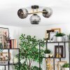 Ripoll Plafondlamp, Kogellampje Goud, Zwart, 3-lichts
