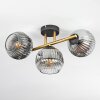 Ripoll Plafondlamp, Kogellampje Goud, Zwart, 3-lichts