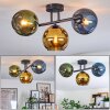 Koyoto Plafondlamp, Kogellampje Blauw, Goud, Groen, 3-lichts
