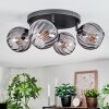 Koyoto Plafondlamp, Kogellampje Rookkleurig, 4-lichts