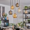 Ripoll Hanglamp, Kogellampje, Hanglamp Goud, Zwart, 5-lichts