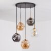 Ripoll Hanglamp, Kogellampje, Hanglamp Goud, Zwart, 5-lichts