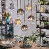 Koyoto Hanglamp, Kogellampje, Hanglamp Goud, Zwart, 5-lichts