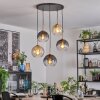 Koyoto Hanglamp, Kogellampje, Hanglamp Goud, Zwart, 5-lichts