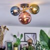 Chehalis Plafondlamp, Kogellampje Goud, Zwart, 3-lichts