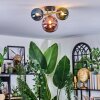 Chehalis Plafondlamp, Kogellampje Goud, Zwart, 3-lichts
