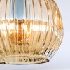 Ripoll Plafondlamp, Kogellampje Amber, 3-lichts