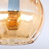 Koyoto Plafondlamp, Kogellampje Amber, 3-lichts