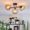 Koyoto Plafondlamp, Kogellampje Amber, 3-lichts