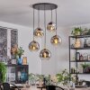 Ripoll Hanglamp, Kogellampje, Hanglamp Goud, Zwart, 5-lichts