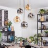Ripoll Hanglamp, Kogellampje, Hanglamp Goud, Zwart, 5-lichts