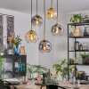 Ripoll Hanglamp, Kogellampje, Hanglamp Goud, Zwart, 5-lichts