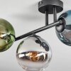 Gastor Plafondlamp, Kogellampje Blauw, Chroom, Groen, Duidelijk, Rookkleurig, 3-lichts