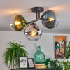 Gastor Plafondlamp, Kogellampje Blauw, Chroom, Groen, Duidelijk, Rookkleurig, 3-lichts
