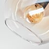 Koyoto Plafondlamp, Kogellampje Amber, Duidelijk, Rookkleurig, 4-lichts