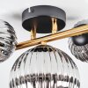 Chehalis Plafondlamp, Kogellampje Goud, Zwart, 3-lichts