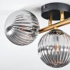 Chehalis Plafondlamp, Kogellampje Goud, Zwart, 3-lichts