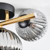Chehalis Plafondlamp, Kogellampje Goud, Zwart, 3-lichts