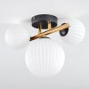 Chehalis Plafondlamp, Kogellampje Goud, Zwart, 3-lichts