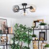 Ripoll Plafondlamp, Kogellampje Amber, Duidelijk, Rookkleurig, 3-lichts