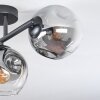 Ripoll Plafondlamp, Kogellampje Duidelijk, Rookkleurig, 3-lichts