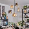 Ripoll Hanglamp, Kogellampje, Hanglamp Goud, Zwart, 5-lichts