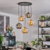 Ripoll Hanglamp, Kogellampje, Hanglamp Goud, Zwart, 5-lichts