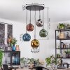 Ripoll Hanglamp, Kogellampje, Hanglamp Blauw, Chroom, Goud, Groen, Koperkleurig, Rookkleurig, 5-lichts