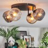 Ripoll Plafondlamp, Kogellampje Amber, Duidelijk, Rookkleurig, 4-lichts