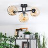 Ripoll Plafondlamp, Kogellampje Amber, 3-lichts