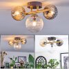 Chehalis Plafondlamp, Kogellampje Goud, Zwart, 3-lichts