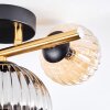 Chehalis Plafondlamp, Kogellampje Goud, Zwart, 3-lichts