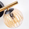 Chehalis Plafondlamp, Kogellampje Goud, Zwart, 3-lichts