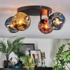 Ripoll Plafondlamp, Kogellampje Blauw, Goud, Koperkleurig, 4-lichts