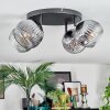 Ripoll Plafondlamp, Kogellampje Duidelijk, Rookkleurig, 4-lichts